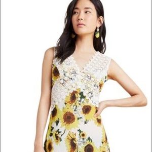 Anthropologie X Tracy Reese Sunflower Midi Dress